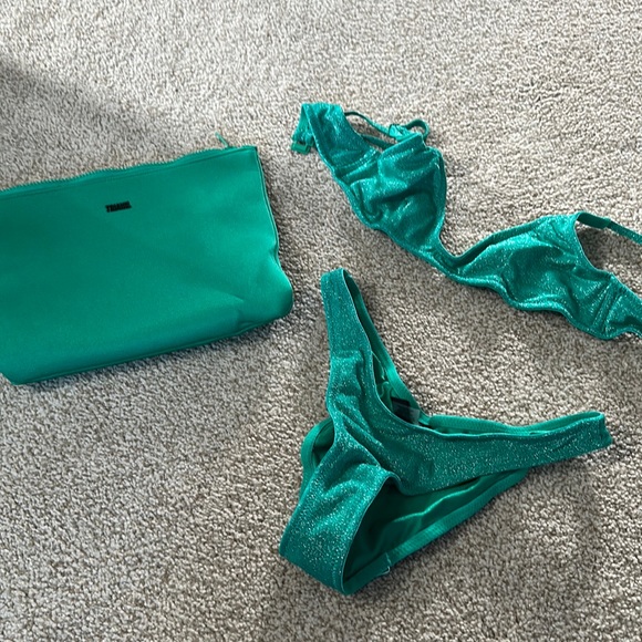 triangl swimwear Other - Green Sparkle Triangl Bikini